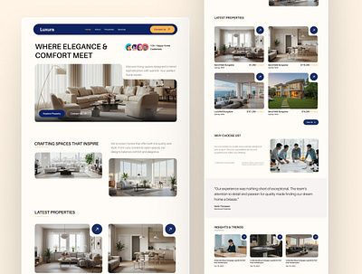 Real Estate Website Design real estate website ui design ux design web design