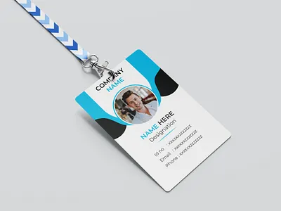 Professional ID card design for stuff branding card card design company corporate employee card id id card identity modern office professional staff card stationary