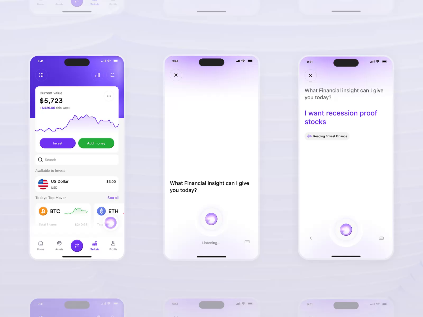Example of Mobile App Design (5 Screens)