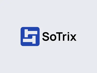 SoTrix Logo Design app brand identity branding design lettermark logo logo design minimalist logo modern logo professional logo s t sotrix symbol logo tech branding technology logo typography visual identity