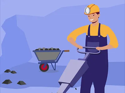 Worker 2d Animation animation graphic design ui