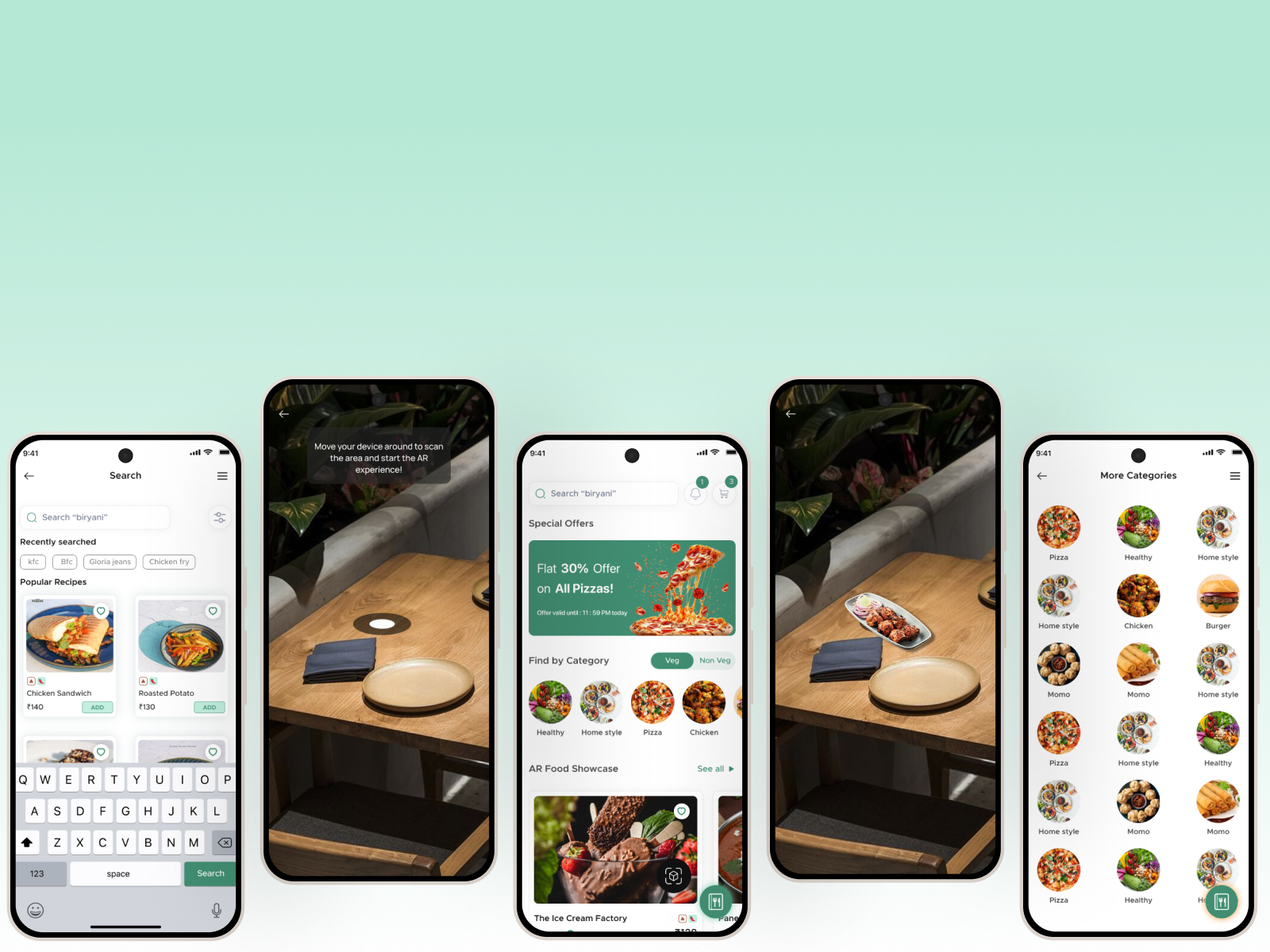 Delios - Smart Restaurant Ordering with AR 3D Food Showcase creative ui foodordering lightmodeui mobile app productdesign restaurantapp ui uxdesign