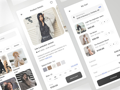 Fashion E-Commerce Mobile App Kit branding branding and identity branding design design fashion illustration logo mobile mobile app mobile ui ui ux