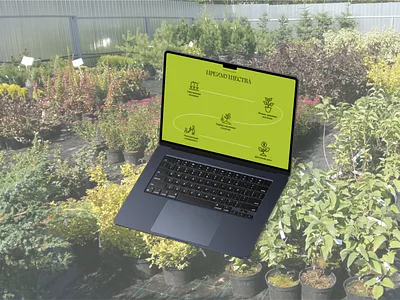 Лендинг садового центра design ui ux веб дизайн лендинг питомник растений растения садовый центр