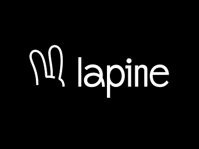 lapine — Combination Mark branding custom logotype hand lettering lettering logo logotype mark type typography wordmark