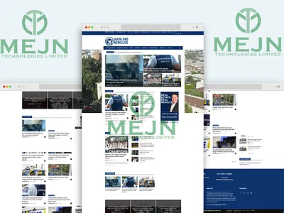 Auckland News Website UI & UX Design 3d animation branding graphic design logo motion graphics ui