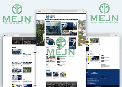 Auckland News Website UI & UX Design 3d animation branding graphic design logo motion graphics ui