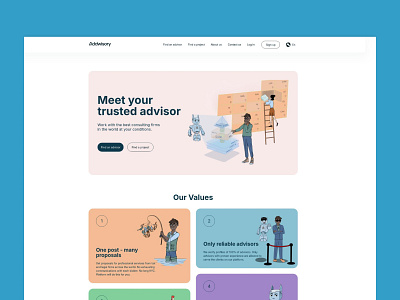 Разработка маркетплейса: Addwisory consulting development figma laravel marketplace platform ui uidesign ux uxdesign webdevelopment webplatform website консалтинг маркетплейс проект разработка фигма