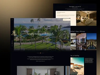 Luxury Escape – Resort Website Design design dribbble figma hotel website landingpage resort website ui website design website ui