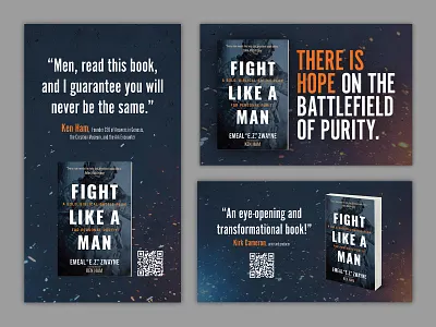 Fight Like a Man (Emeal Zwayne) title Digital Marketing Design