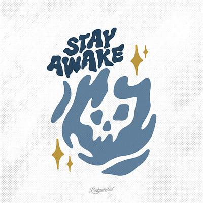 STAY AWAKE graphic design