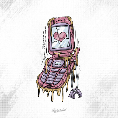MELT VINTAGE PHONE graphic design