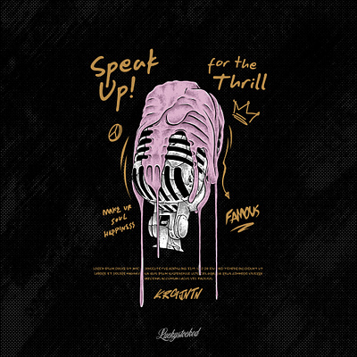 ICE CREAM MICROPHONE graphic design