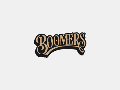BOOMERS-CUSTOM LETTERING boomers branding custom lettering design for sale hoodie lettering logo tshirt vector vintage vintage lettering