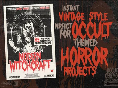 Occult Ceremony - Typeface witchcraft font