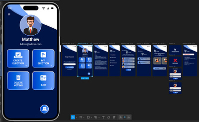 e-voting app design graphic design logo ui