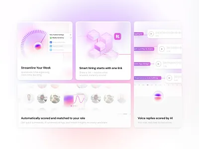 AI-Powered Hiring & Productivity Bento Card bento bento card bento card design bento section card card design design figma figma design graphic design illustration saas saas design ui uiux ux uxui