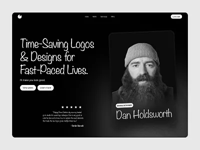 Time-Saving Logos & Designs for Fast-Paced Lives branding design figma figma design graphic design hero hero design hero section hero section design logo ui uiux ux web design webdesign webdesign concept website