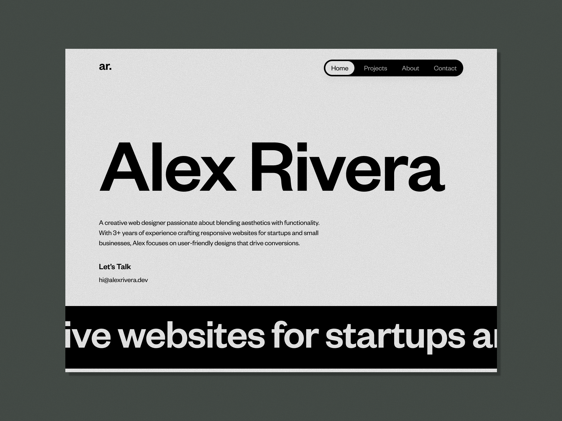 Example of Website And Landing Page Design