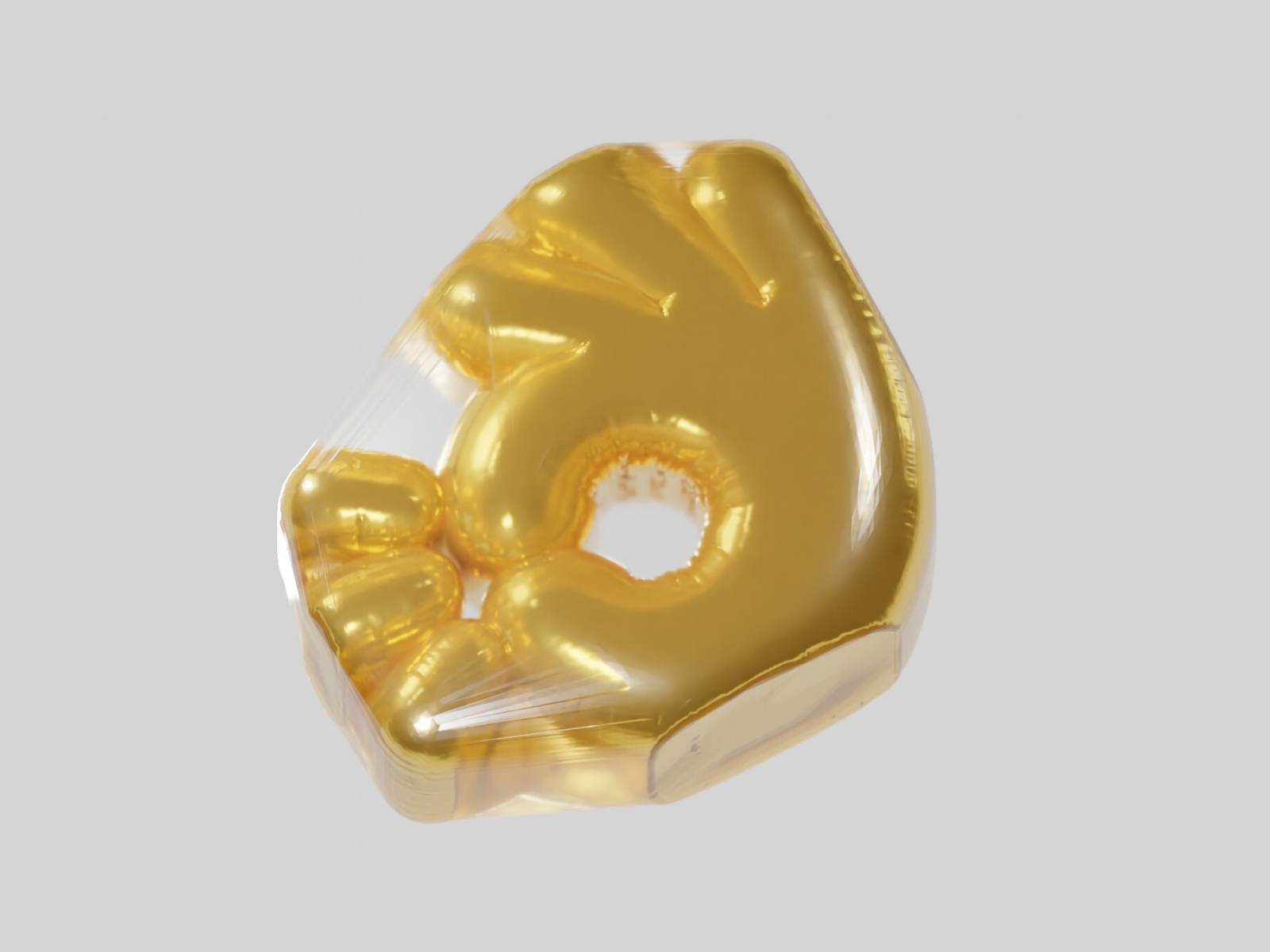 Shrink wrapped logo 3d bien blender logo studio