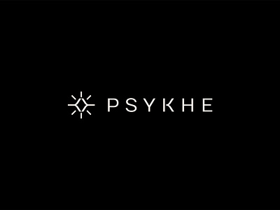 Psykhe Logo Design black bright clean clever diamond geometric letter k logo luxury minimal modern monogram shine sparkle typography white