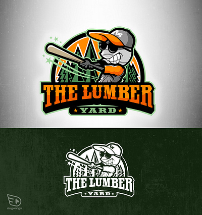 Concepts - baseball training baseball chipdavid dogwings drawing logo lumber sports graphic vector