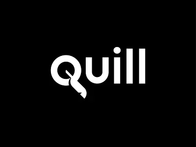 quill alphabet branding letter lettermark logo logo design q q logo quill quill logo wordmark write writer writing
