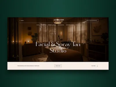 Luxury Calm – Spa Booking Platform dribbble