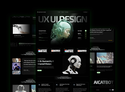 AI CHATBOT WEBSITE app design brand identity branding design graphic design illustration landingpagedesign logo social media post design ui web design