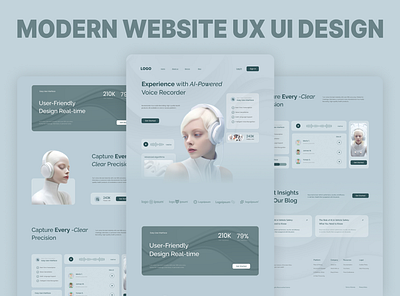 Website UI Design app design brand identity branding design graphic design illustration logo social media post design ui web design