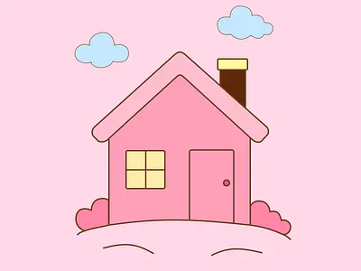 Pinky winter house design graphic design illustration ui