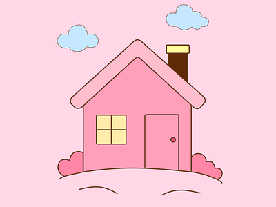 Pinky winter house design graphic design illustration ui