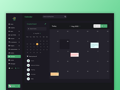 Calendar UI Design Kit calendar dashboard designing figma mockup ui uiux user experience user interface ux