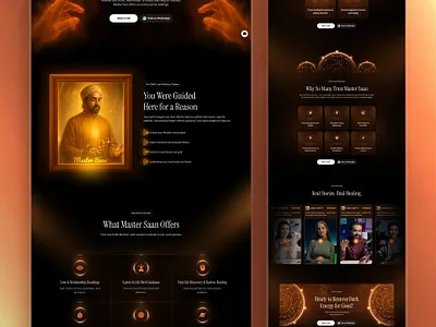 Astrology & Psychic Landing Page Design astrology design energy healing figma framer horoscope landing page landing page design mystic psychic spiritual guidance tarot ui uiux ux website design wordpress zodiac