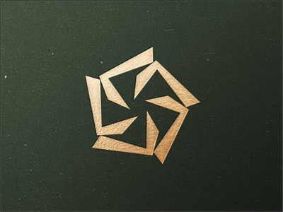 Golden Star Logo abstract brandidentity branding concept creative design elegant geometric gold golden lines logo logotype luxury minimal modern star
