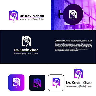 Brain and Spine Logo (Unused) brain and spine logo (unused) brain design brain logo brain logo design logo logo design