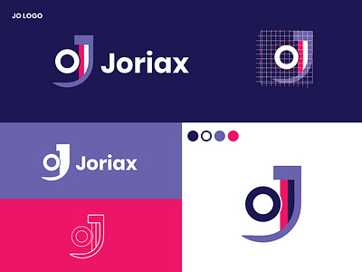 JO LOGO DESIGN jo letter jo logo jo logo design joriax letter logo logo design