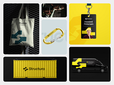 Structura | Brand Identity brand branding color construction design graphic design logo minimal repair typography