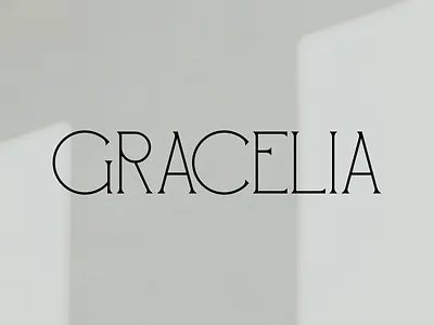 Gracelia design elegant font graphic design logo modern serif