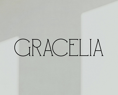Gracelia design elegant font graphic design logo modern serif