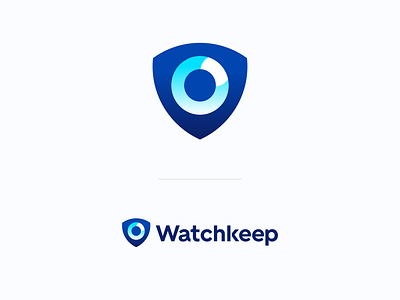 Watchkeep Logo Design - Shield / Eye / Radar / Security abstract cybersecurity data design designer ecommerce eye icon it logo logodesign logotype modern saas security shield software symbol tech fintech finance technology