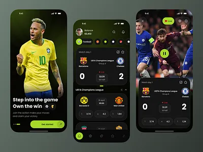 Live Sports Streaming App app app design football app gambling app live score live sports live streaming livescores mobile app mobile app design sport sport app sports sports betting streaming app