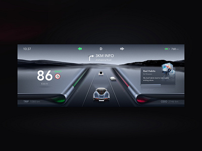 hmi concept design design hmi ui ux 智能座舱