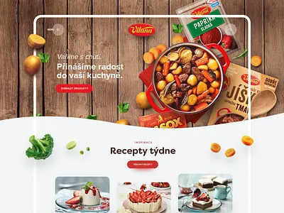 Vitana Website Redesign baking cooking design food fruit graphic design illustration meal products recipes redesign rice s soup spice ui ux vegetables webdesign website