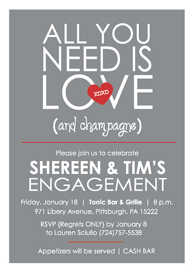 Save the Date - All You Need Is Love save the date