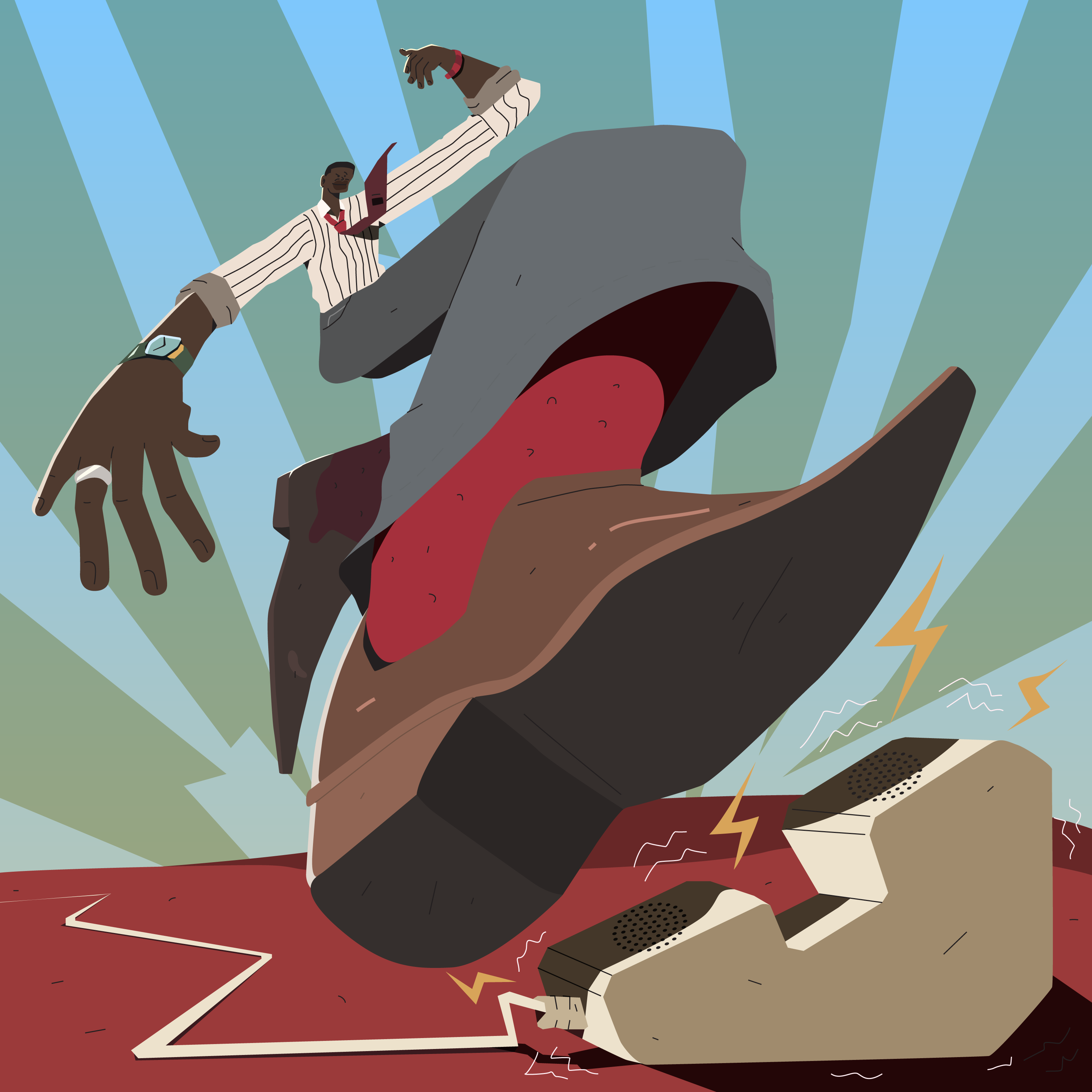 "I'd jump on the quick call, alright... :)" anger call character design design dribbble hot illustration illustrator meeting vector work zoom