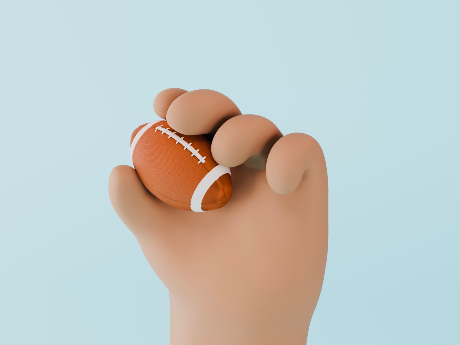 3D Hand & Football 3d 3dblender 3dmodel 3drender blender3d character creative graphic design illustration modeling rendering ui uitrend webdesign