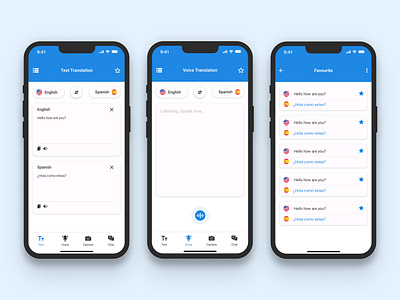 AI-Powered Language Translator — Mobile App Concept ai app design figma language translation mobile app ui ux