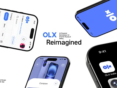 OLX Redesign - AI Powered ai ai app design app figma minimal design modernui olx redesign ui uiux