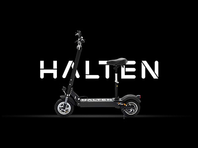 HALTEN brand branding design electric scooter electric vehicle identity logo logomachine logotype scooter transport vehicle